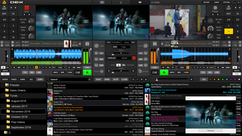 VIdeo Mixing layout