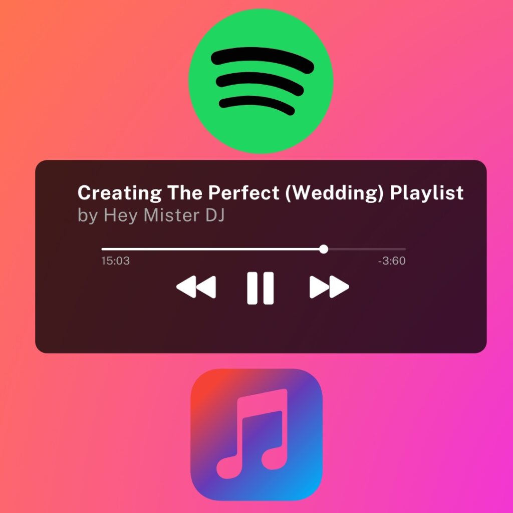How to Create your wedding DJ playlist