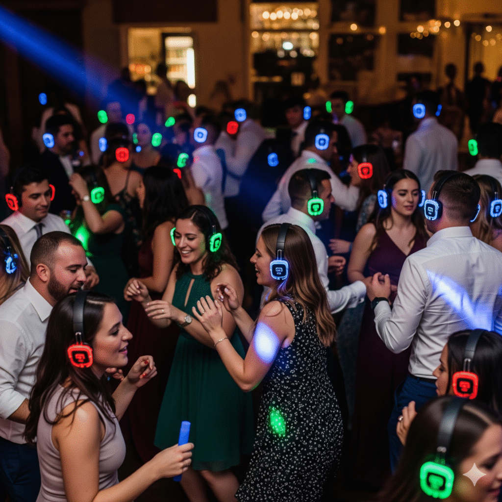 Silent Disco Headphone Wedding Afterparty Los Angeles DJ